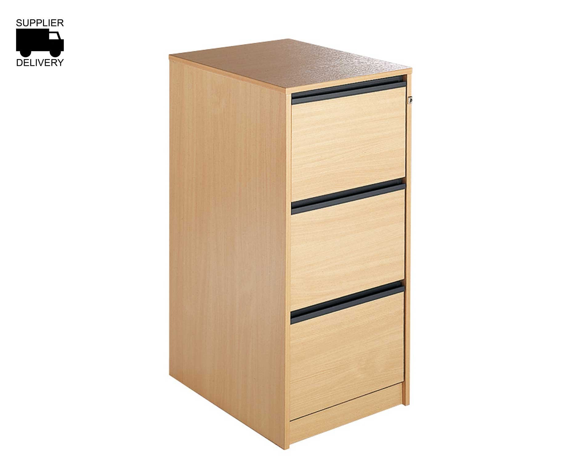 Beech effect filing cabinets