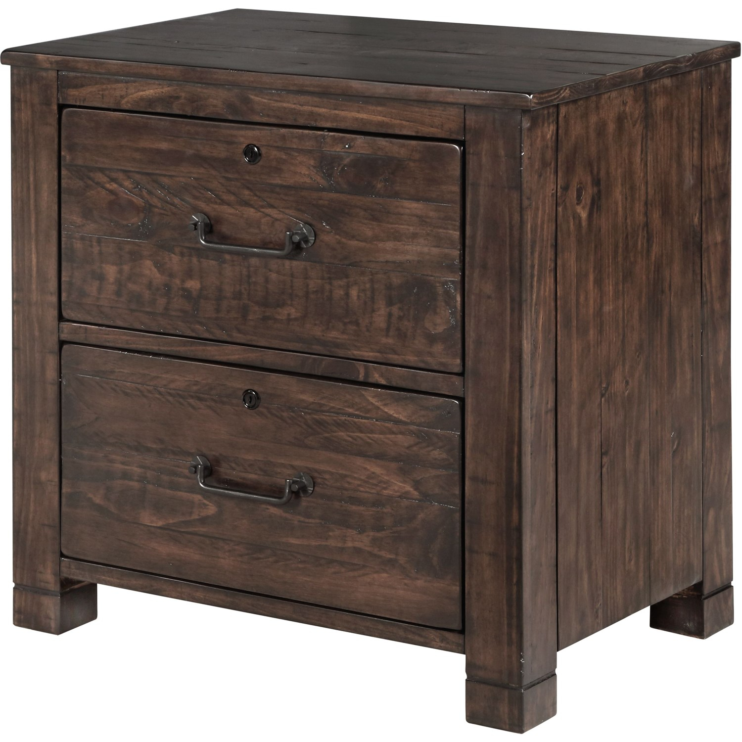 Magnussen Home Pine Hill Lateral File Cabinet In Rustic Two Drawer inside dimensions 1500 X 1500