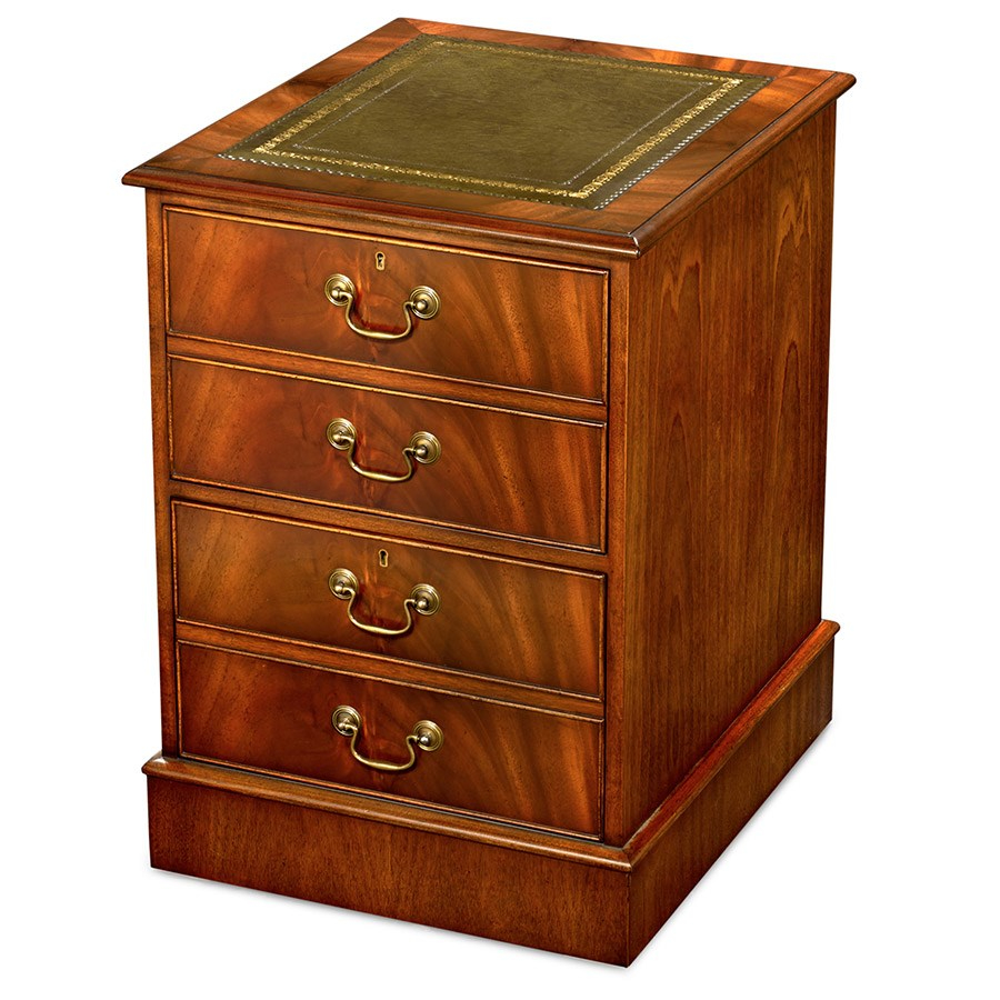 Mahogany File Cabinet With Green Leather Top Filing Cabinets pertaining to dimensions 900 X 900