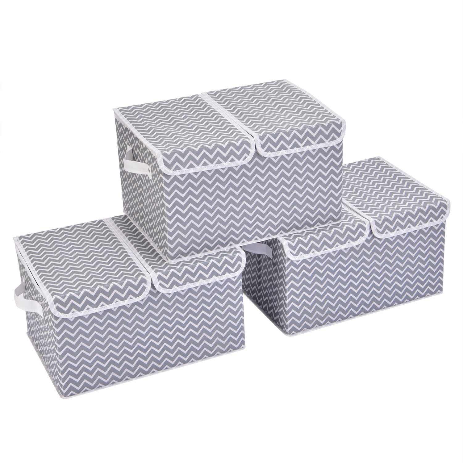 Maidmax Closet Storage Bins Foldable Storage Boxes With Dual Lids with proportions 1500 X 1500