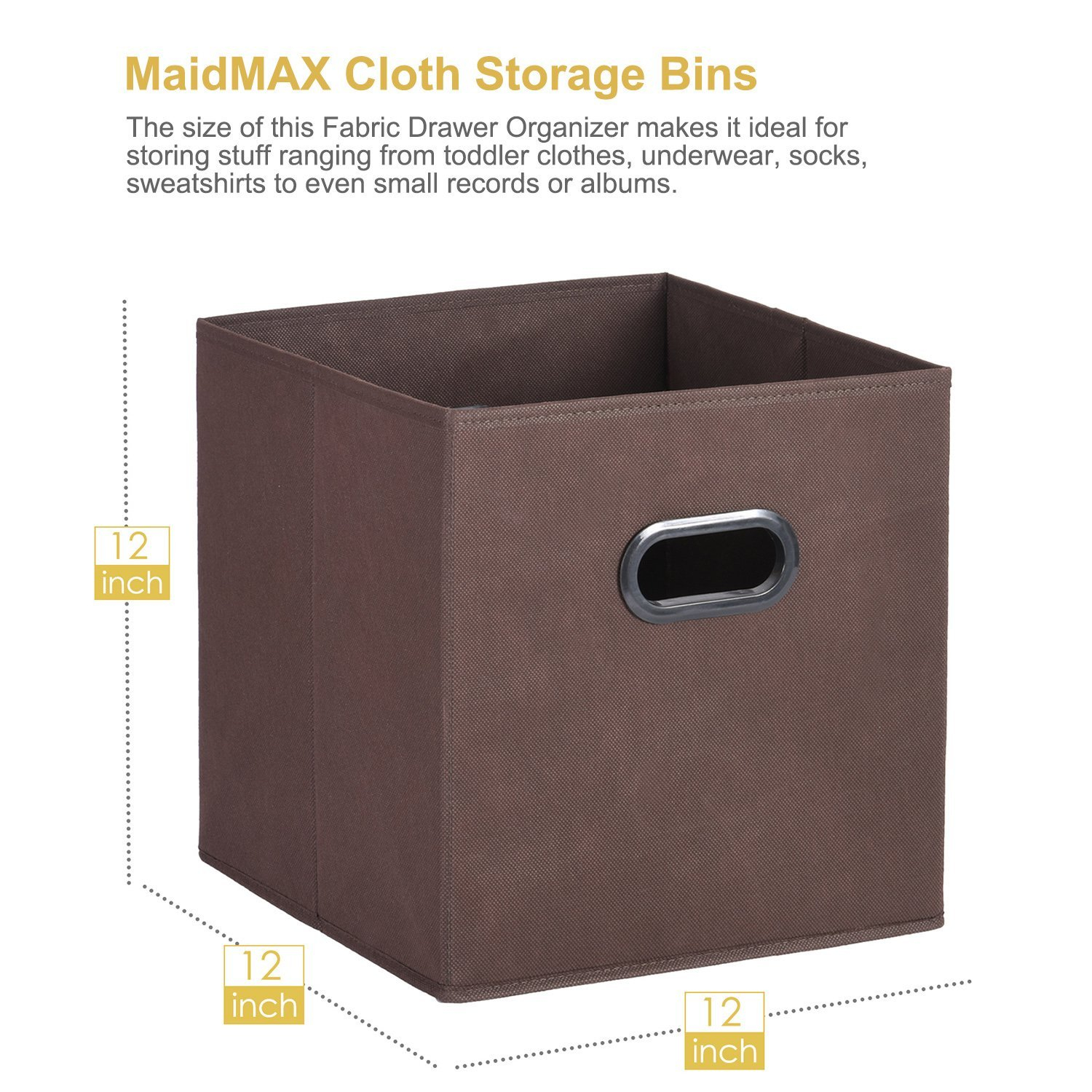 Maidmax Cloth Storage Bins Cubes Baskets Containers With Dual throughout sizing 1500 X 1500