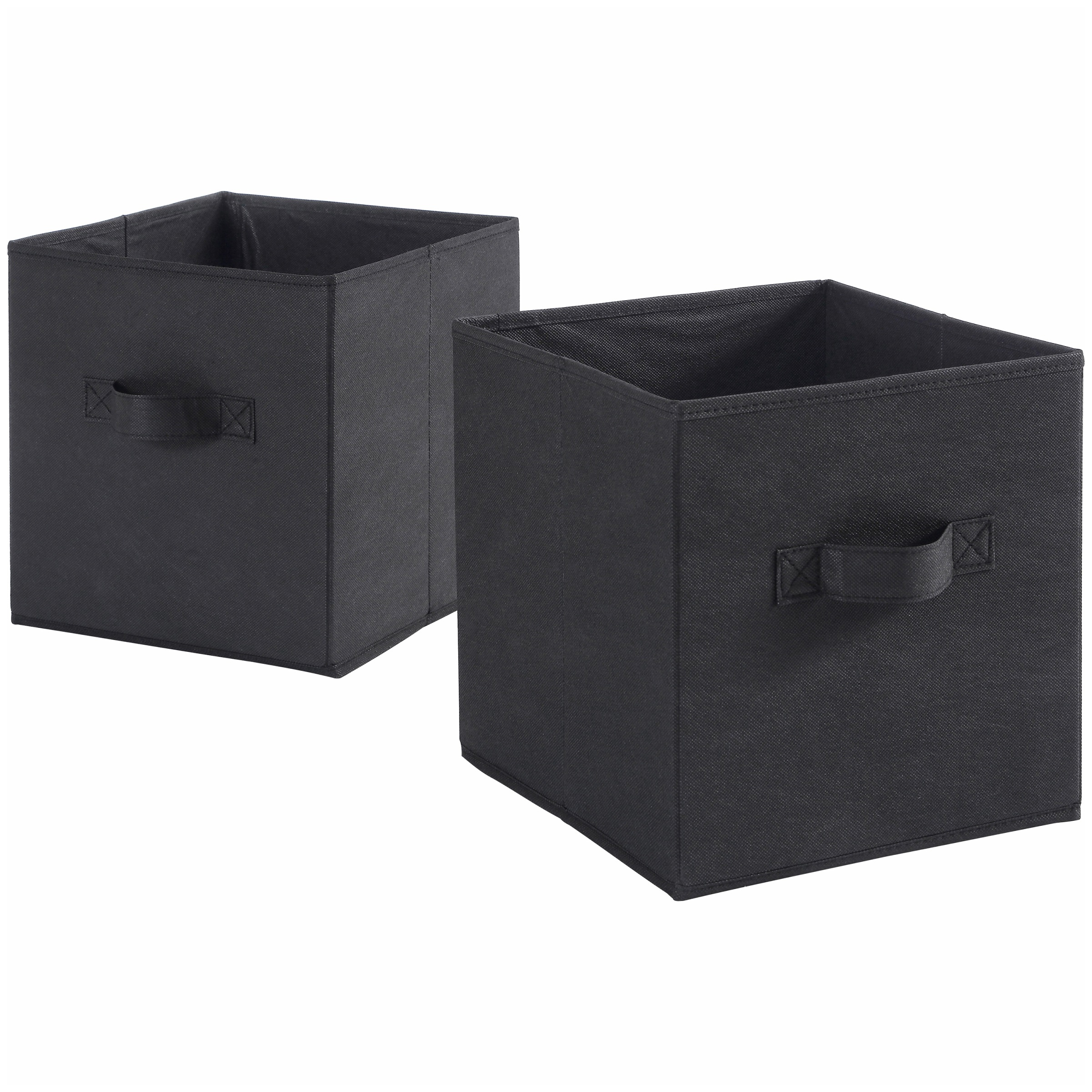 Mainstays Collapsible Fabric Cube Storage Bins 105 X 105 Set regarding dimensions 2400 X 2400