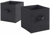 Mainstays Collapsible Fabric Cube Storage Bins 105 X 105 Set throughout proportions 2400 X 2400