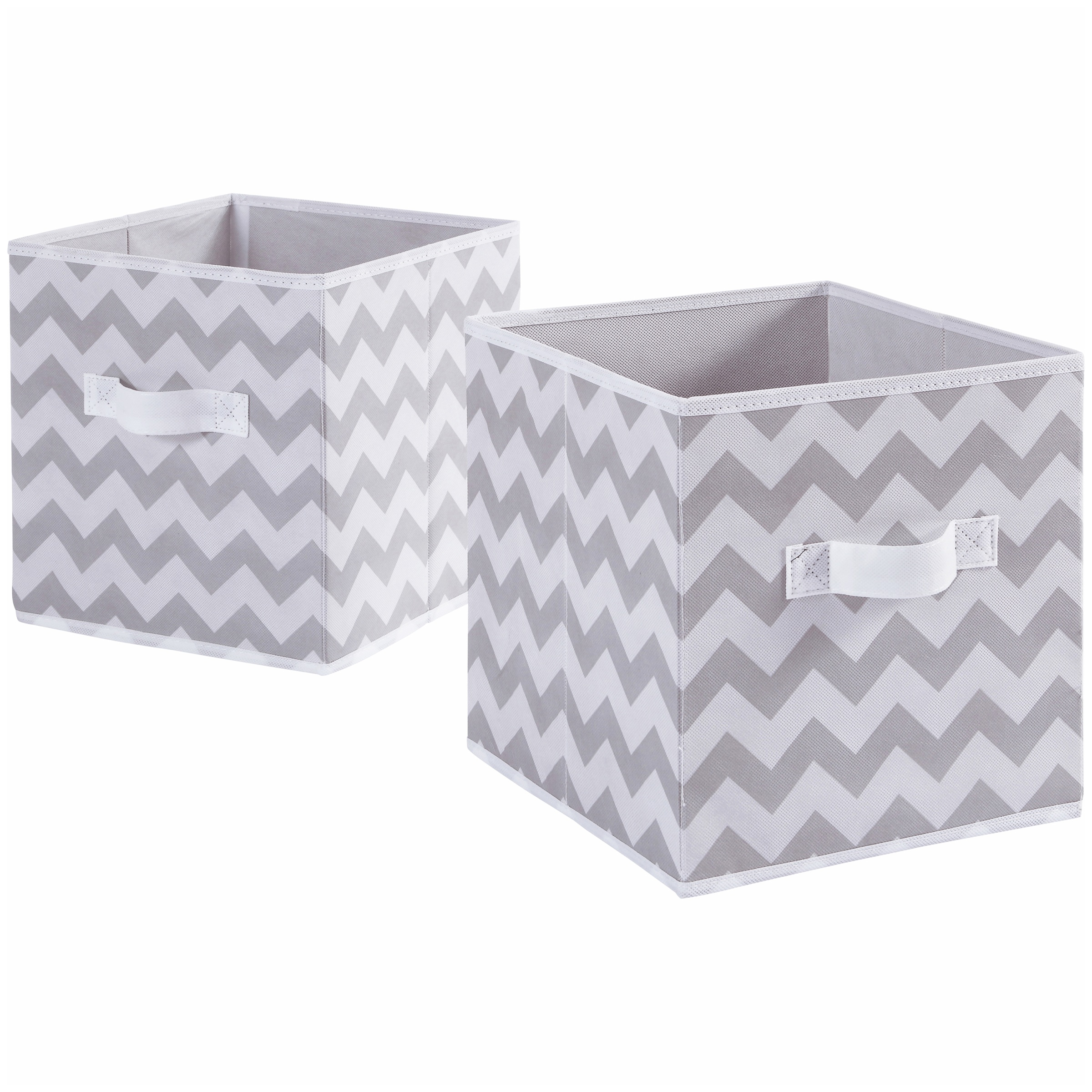 Mainstays Collapsible Fabric Storage Cube Set Of 2 Multiple with measurements 2400 X 2400