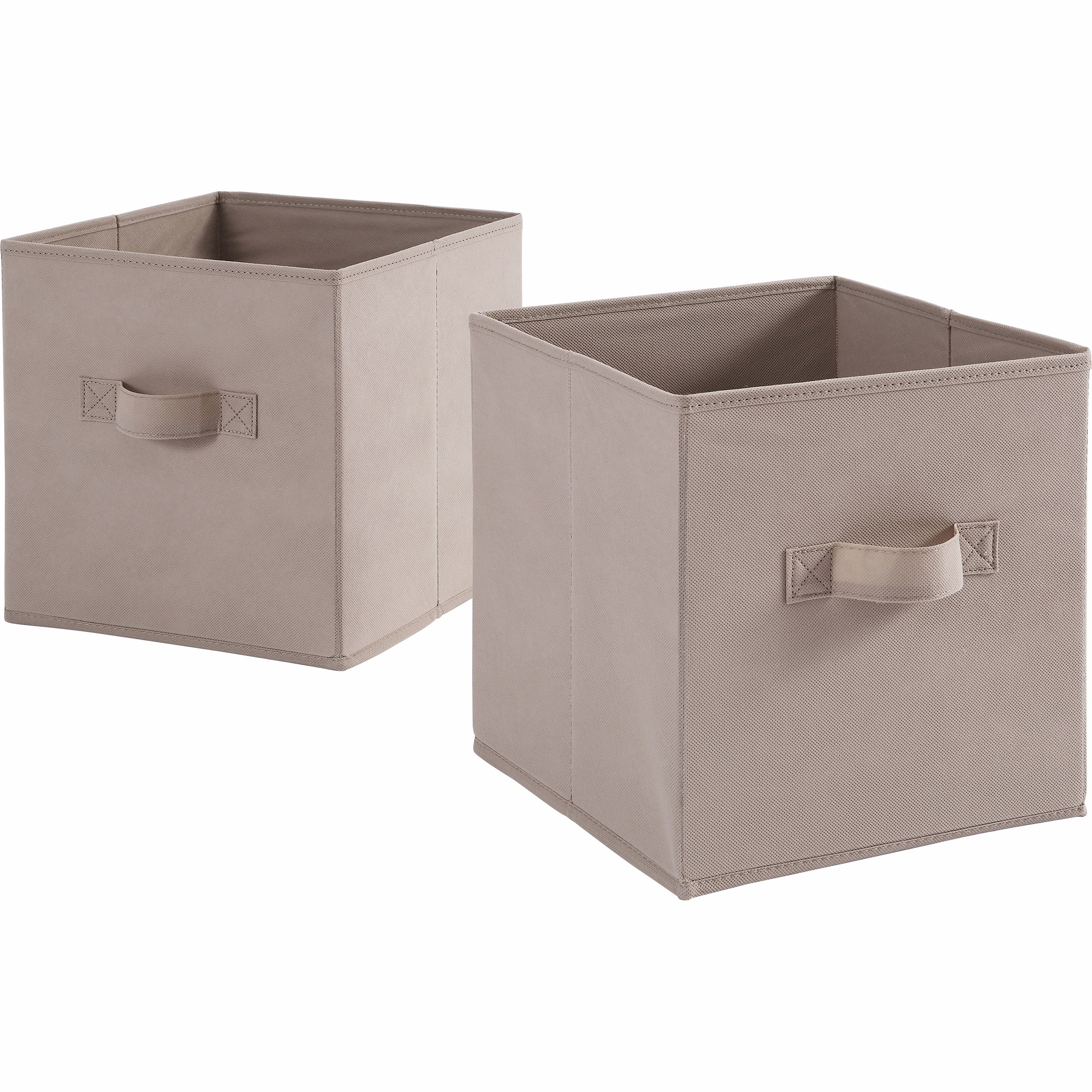 Mainstays Collapsible Storage Bin Brown Stone1 Piece105 X 105 with regard to dimensions 2400 X 2400