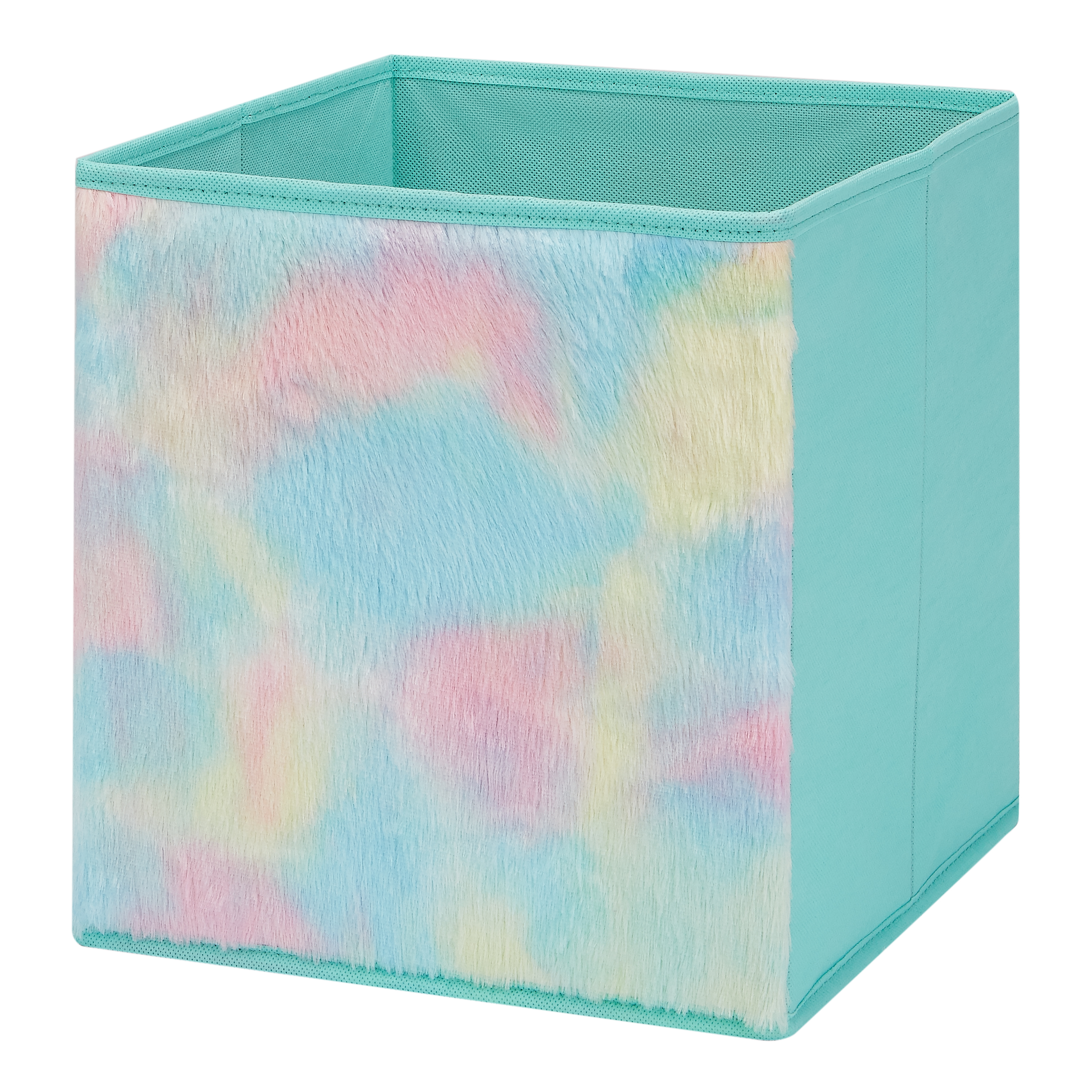 Mainstays Kids Fabric 105 X 105 X 11 Collapsible Rainbow Faux regarding proportions 3000 X 3000