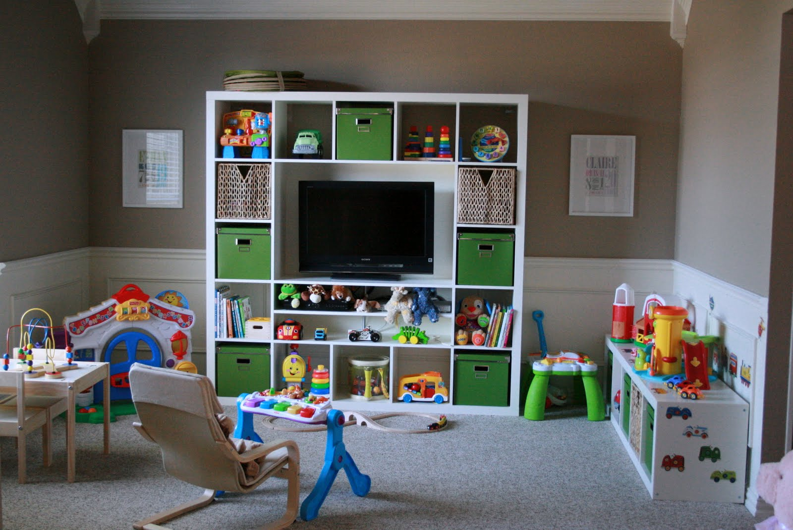 Marvelous Kids Playroom Design Ideas With White Lacquer Open Storage regarding sizing 1600 X 1070