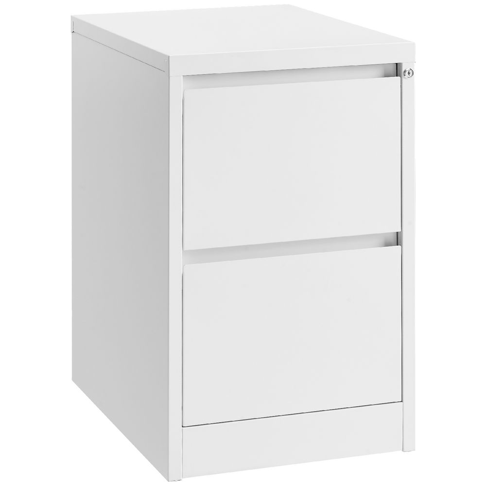 Matrix 2 Drawer Filing Cabinet White Officeworks in dimensions 1000 X 1000