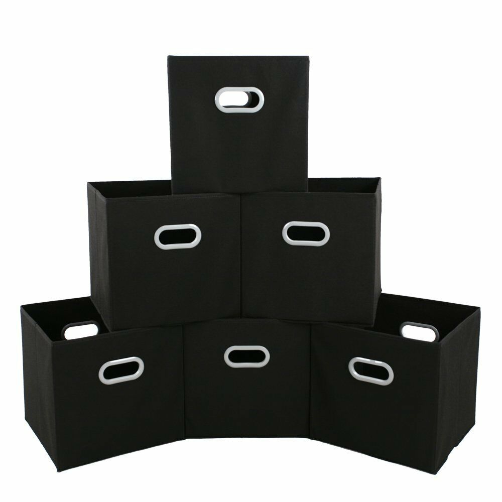 Max Houser Fabric Storage Bins Cubes Baskets Containers With Dual for dimensions 1000 X 1000