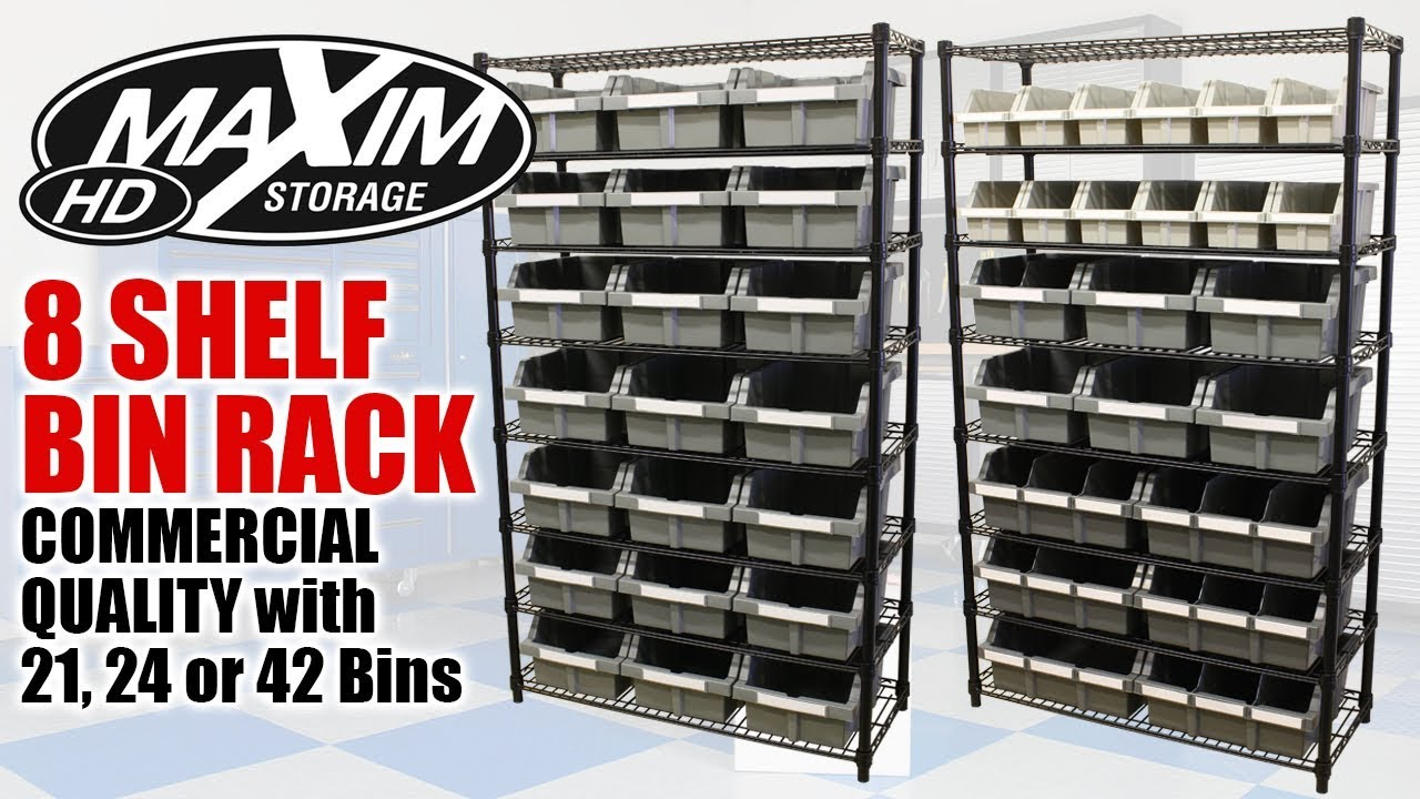 Maxim Hd Bin Rack Garage Storage From Just Pro Tools Nsf Certified regarding sizing 1280 X 720