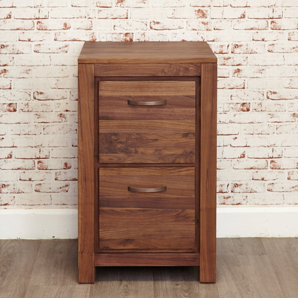 Mayan Walnut 2 Drawer Filing Cabinet Baumhaus Leader Stores for measurements 1000 X 1000