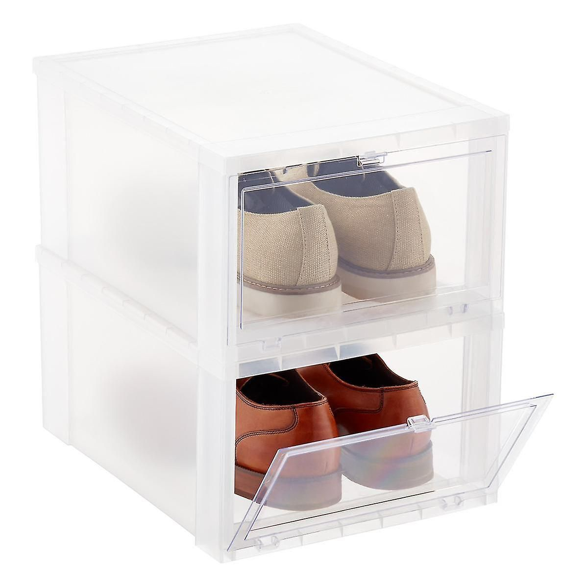 Mens Drop Front Shoe Box Case Of 6 In 2019 Organizing Ideas within dimensions 1200 X 1200