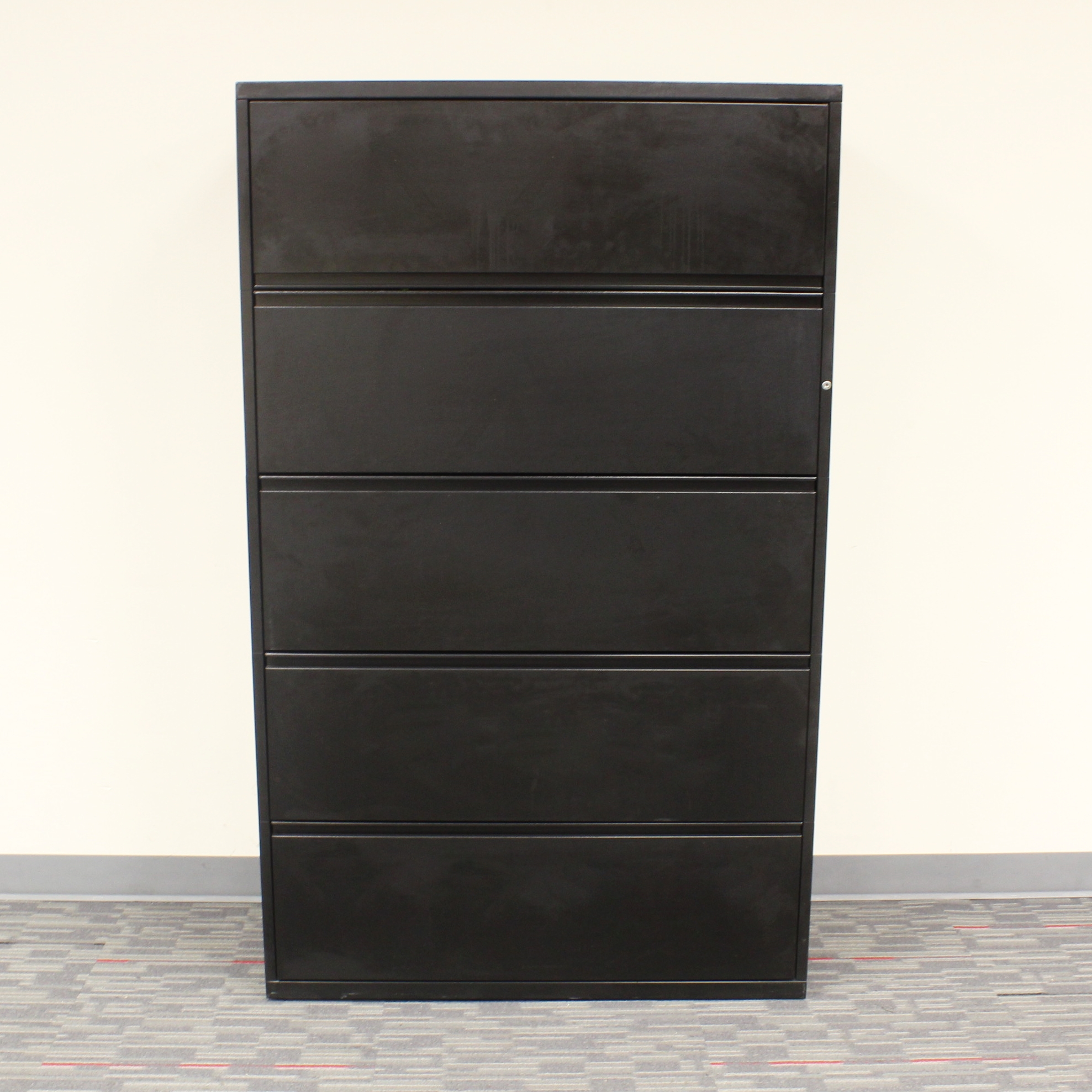 Meridian Black 5 Drawer Lateral File Cabinet Furniture Solutions Now inside size 1977 X 1977