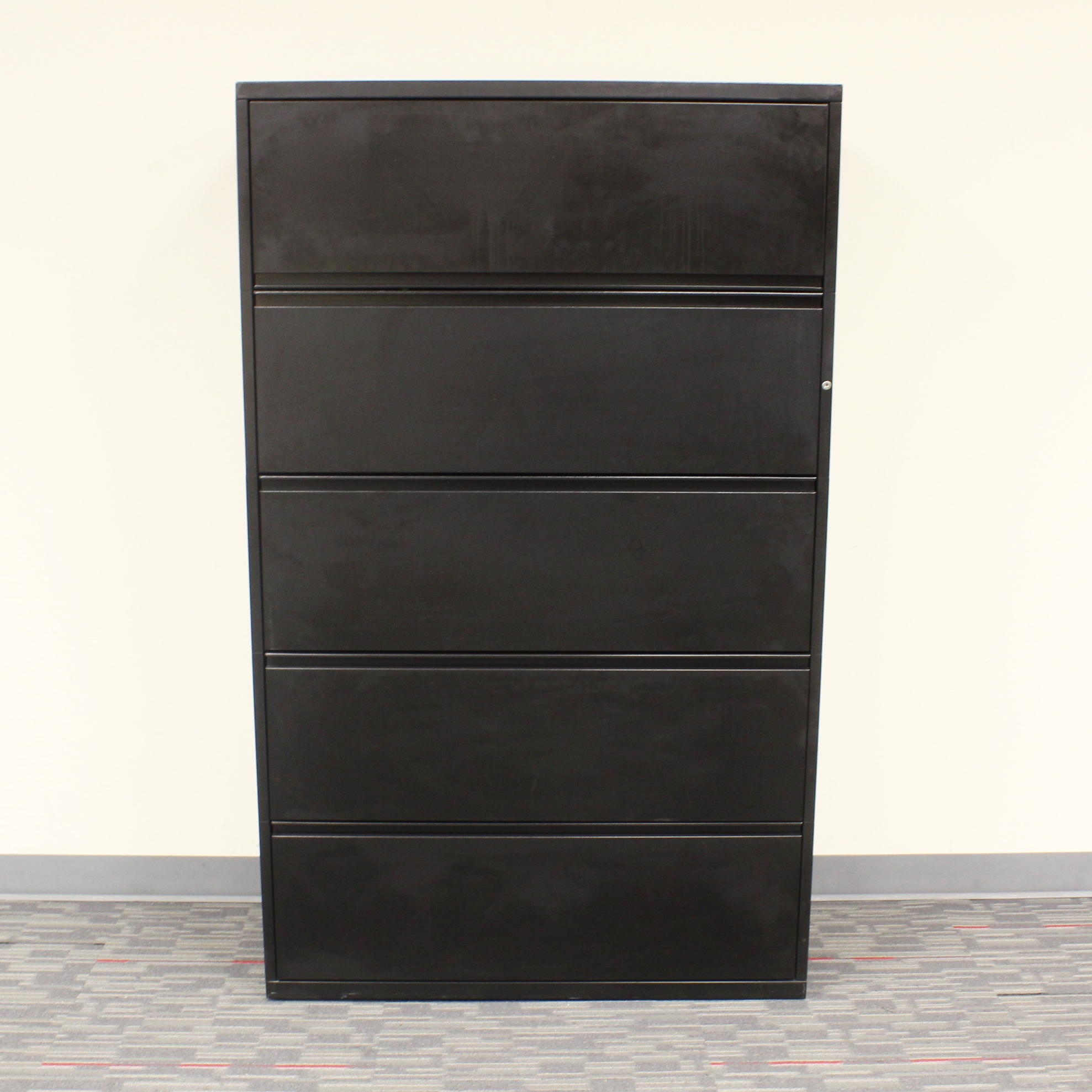 Meridian Black 5 Drawer Lateral File Cabinet Furniture Solutions Now with measurements 1977 X 1977