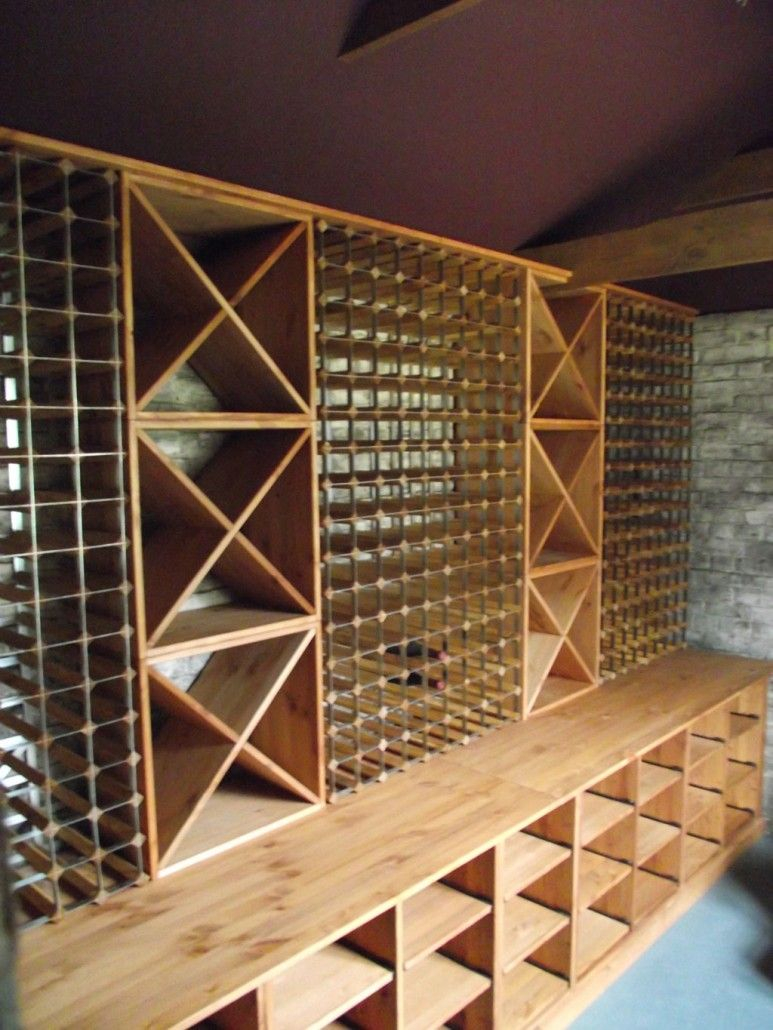 Metal And Wood Wine Racking Our Designs Wine Rack Wine Cellar within proportions 773 X 1030