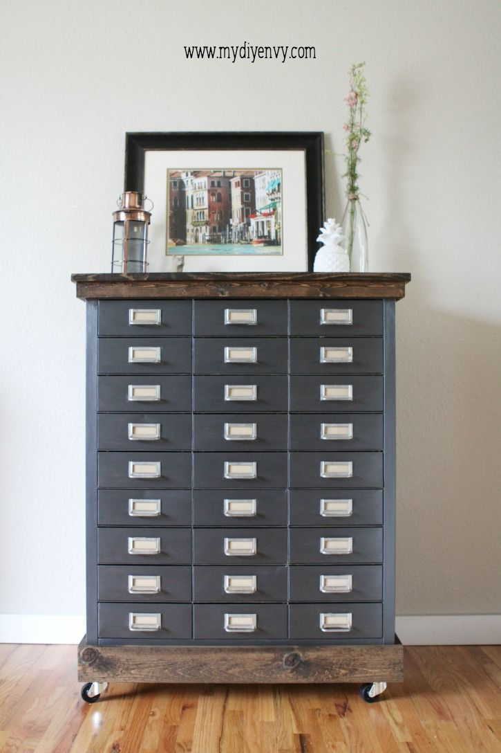 Metal Filing Cabinet Makeover Farmhouse Decor Projects Painting inside proportions 725 X 1088