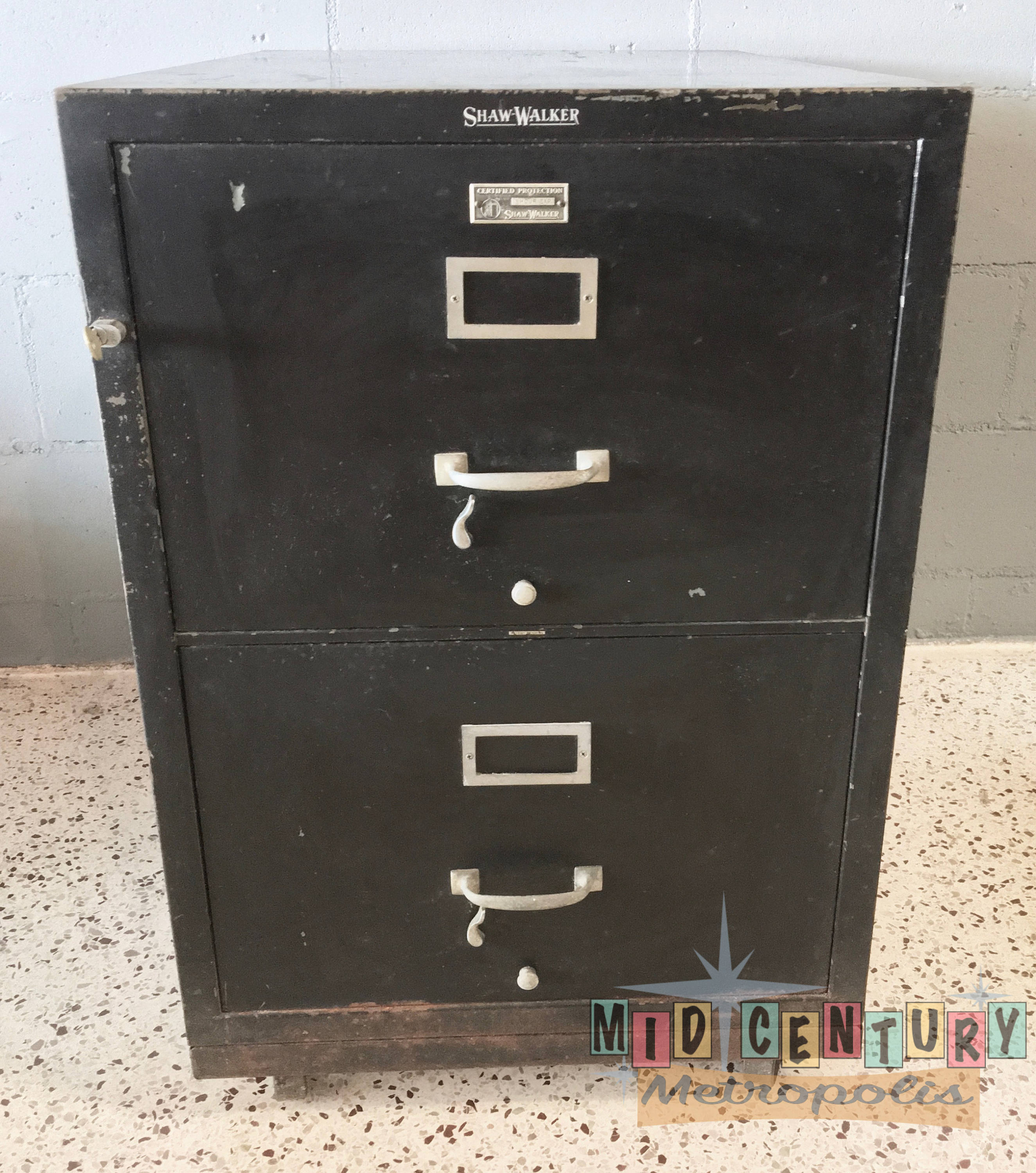 Mid Century Industrial Shaw Walker Fireproof File Cabinet Etsy pertaining to measurements 2649 X 3000