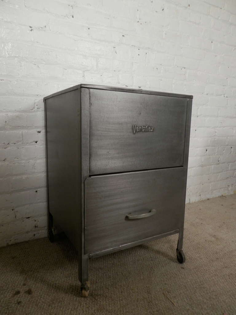 Mid Century Rollaway Mobile File Cabinet Vertiflex At 1stdibs intended for dimensions 768 X 1024
