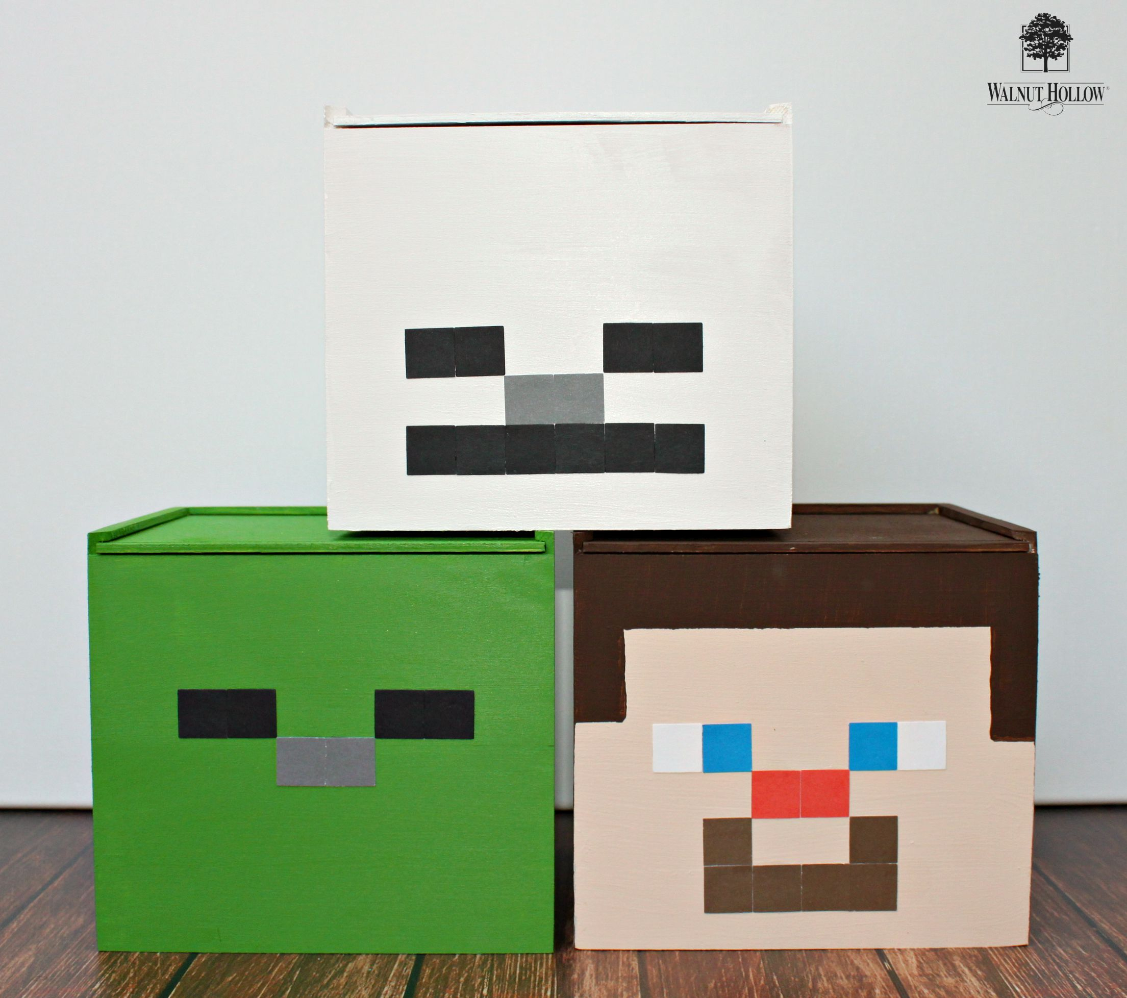Minecraft Inspired School Supply Storage Boxes Walnuthollowcrafts inside size 2209 X 1956