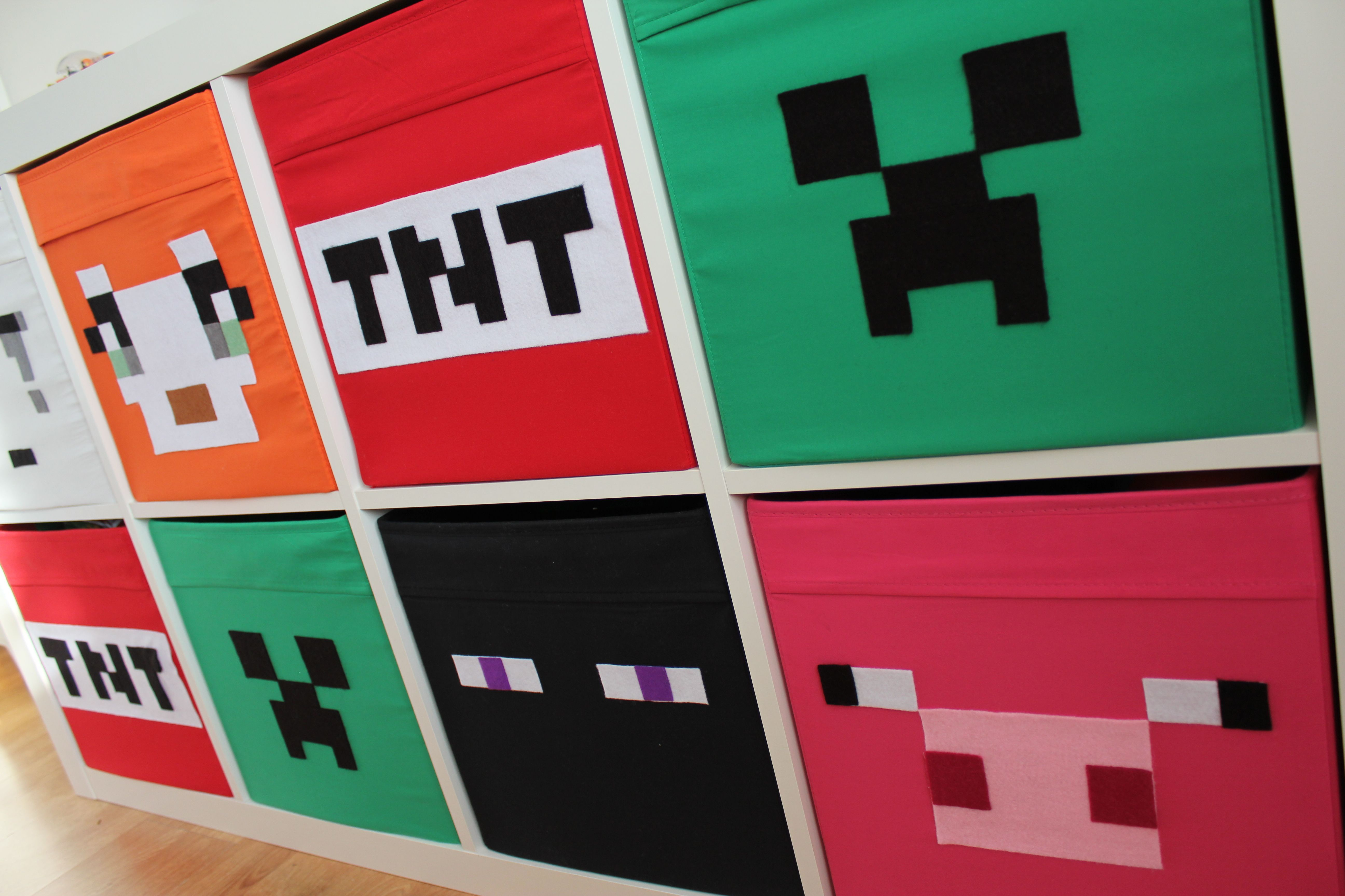 Minecraft Storage Boxes The Perfect Finishing Touches For My Sons inside proportions 5184 X 3456