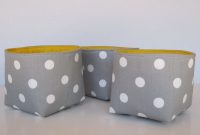 Mini Fabric Storage Container Organizer Bins Set Of 3 Gray With within size 1200 X 1200