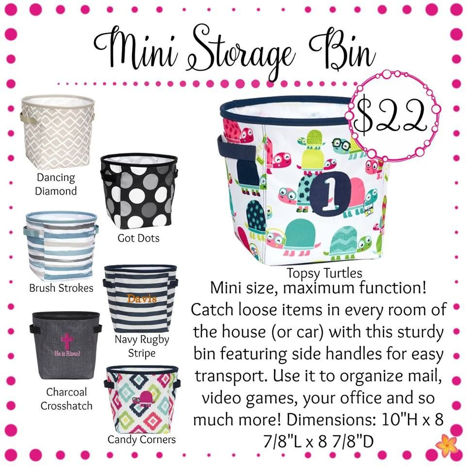 Mini Storage Bin Thirty One Gifts Spring Summer 2017 Debs in dimensions 960 X 960