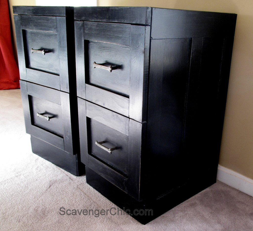 Mismatched Metal File Cabinets Get A Makeover Scavenger Chic intended for dimensions 1024 X 934