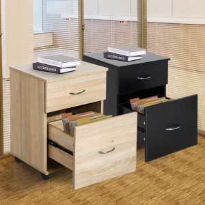 Mobile File Cabinet Wooden Side Table Filling 2 Drawers Pedestal throughout sizing 1500 X 1500