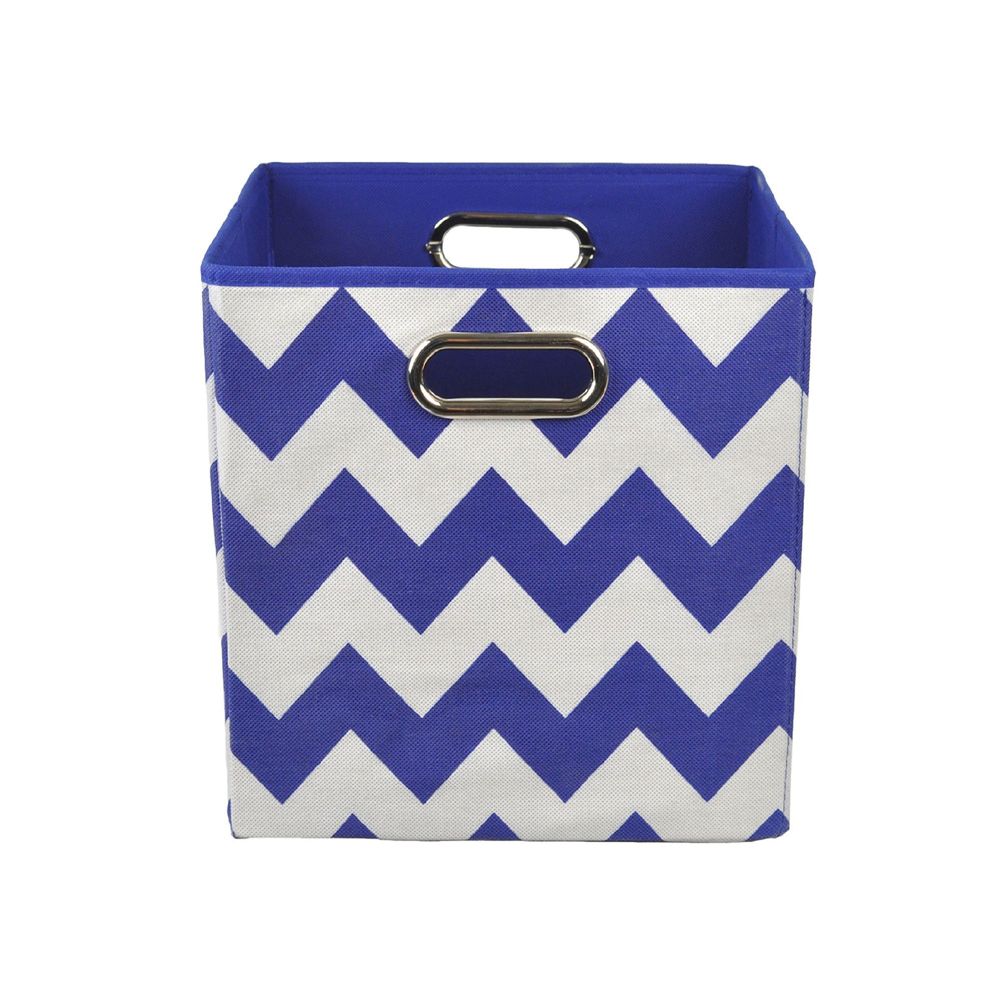 Modern Littles Chevron Folding Storage Bin Products Fabric in proportions 2000 X 2000