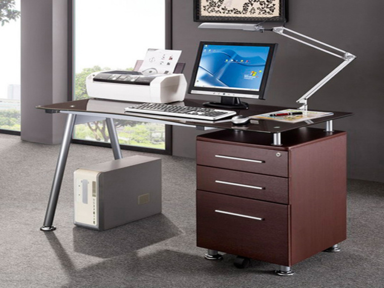 Modern Office Cabinet Laptop Desk Locks Computer Desk With Locking throughout dimensions 1280 X 960