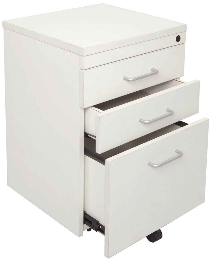 Modern White Home Office With White Metal File Cabinet 3 Drawers within size 900 X 1096