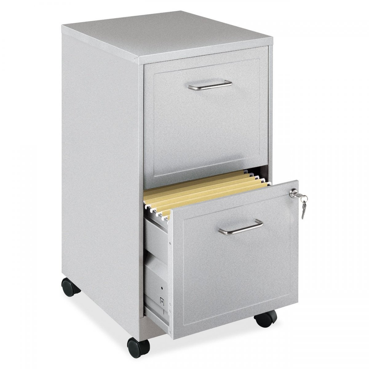 Modern White Home Office With White Wheeled Two Drawer Target File intended for sizing 1200 X 1200