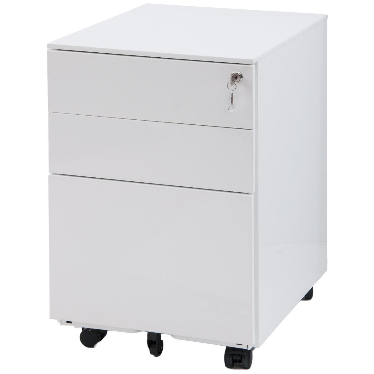 Modernluxe Mobile Metal Lockable 3 Drawer File Cabinet Document with regard to sizing 1200 X 1200
