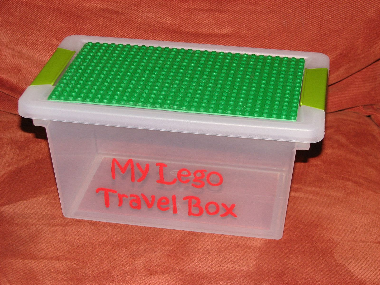 My Lego Travel Box Using Plastic Storage Bin And Lego Board Lego regarding size 1600 X 1200