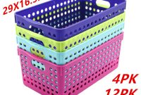 Neon Color Plastic Storage Basket Bins Containers 29x165x115cm inside sizing 1000 X 1000