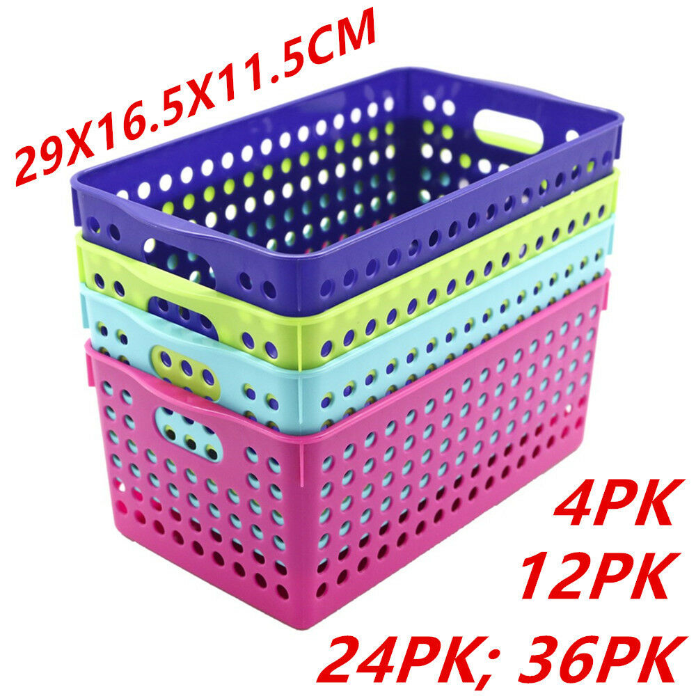 Neon Color Plastic Storage Basket Bins Containers 29x165x115cm inside sizing 1000 X 1000
