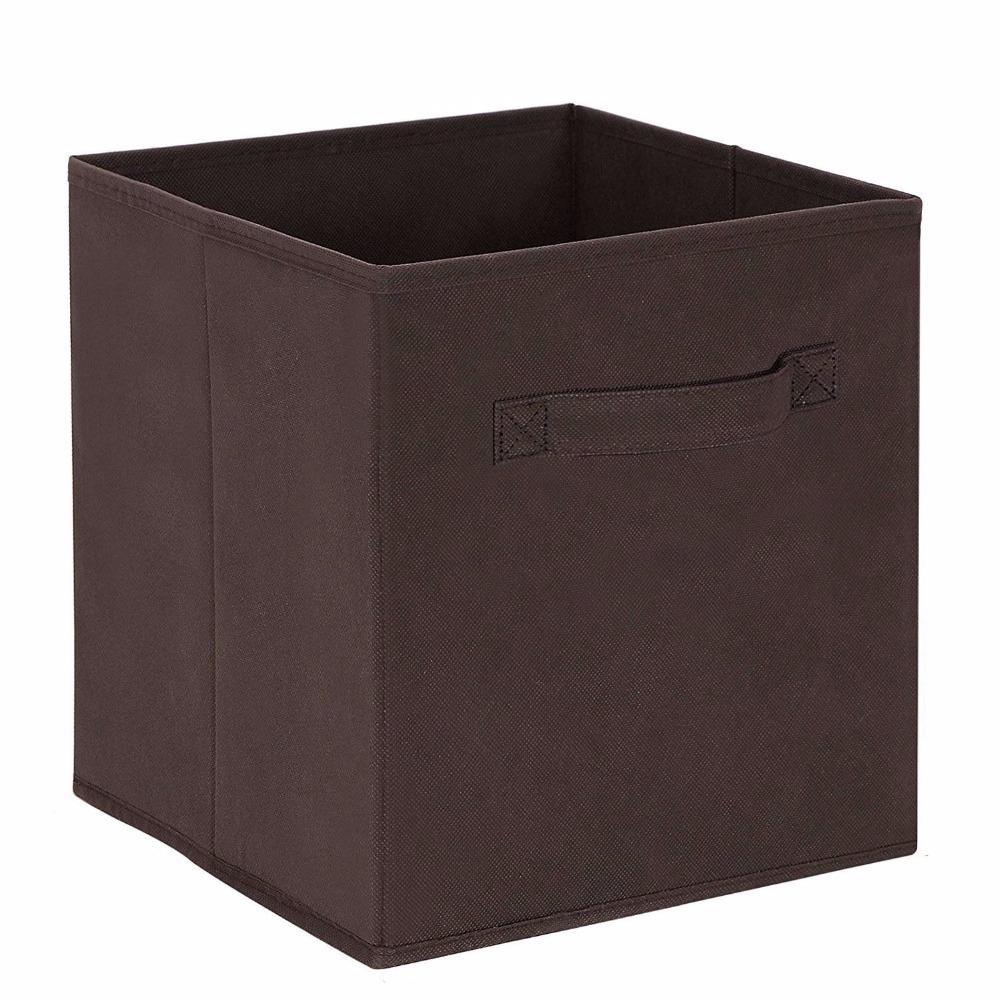 New Cube Non Woven Fabric Folding Storage Bins For Books Underwear pertaining to size 1000 X 1000