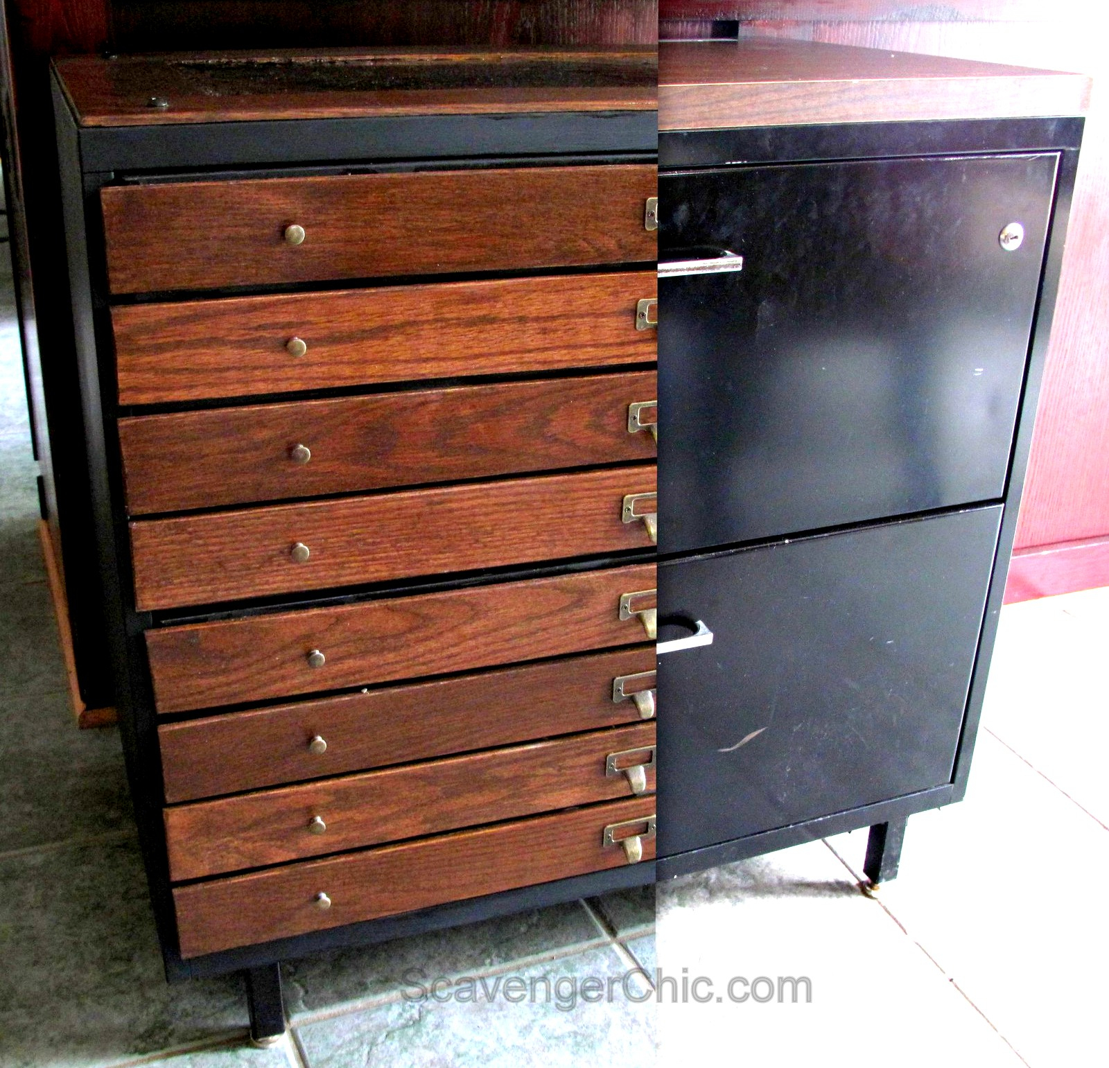 New Life For An Old File Cabinet Scavenger Chic throughout proportions 1600 X 1541