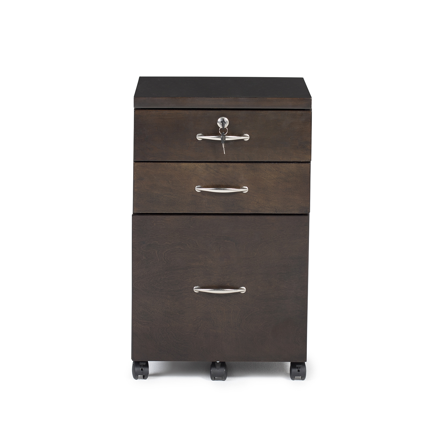 Newel Locking 3 Drawer Wood Filing Cabinet With Casters Item inside size 1500 X 1500