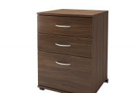 Nexera Essentials 3 Drawer Mobile Filing Cabinet Walnut Walmart in size 1500 X 1500