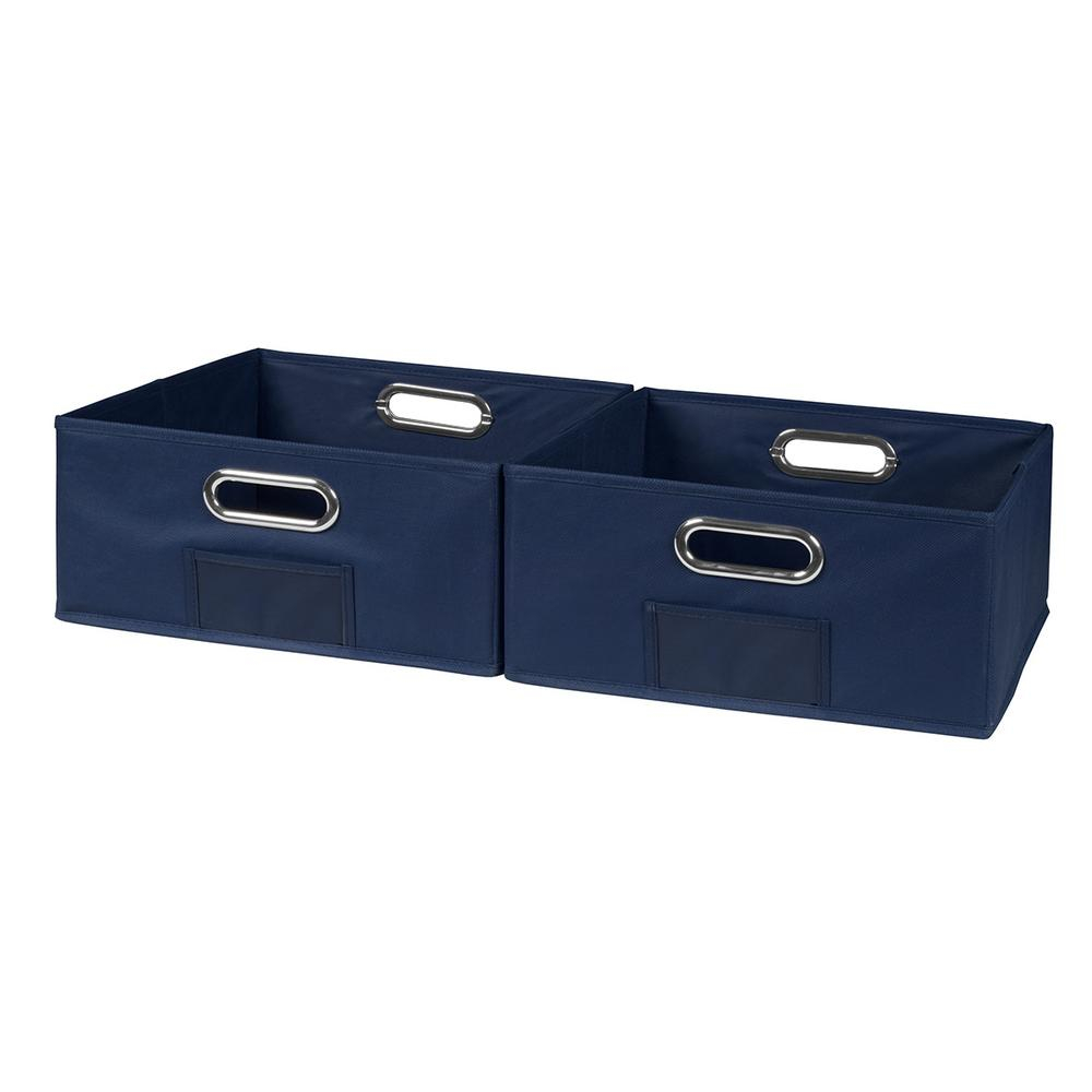 Niche Cubo 12 In X 6 In Blue Folding Fabric Bin 2 Pack with regard to sizing 1000 X 1000