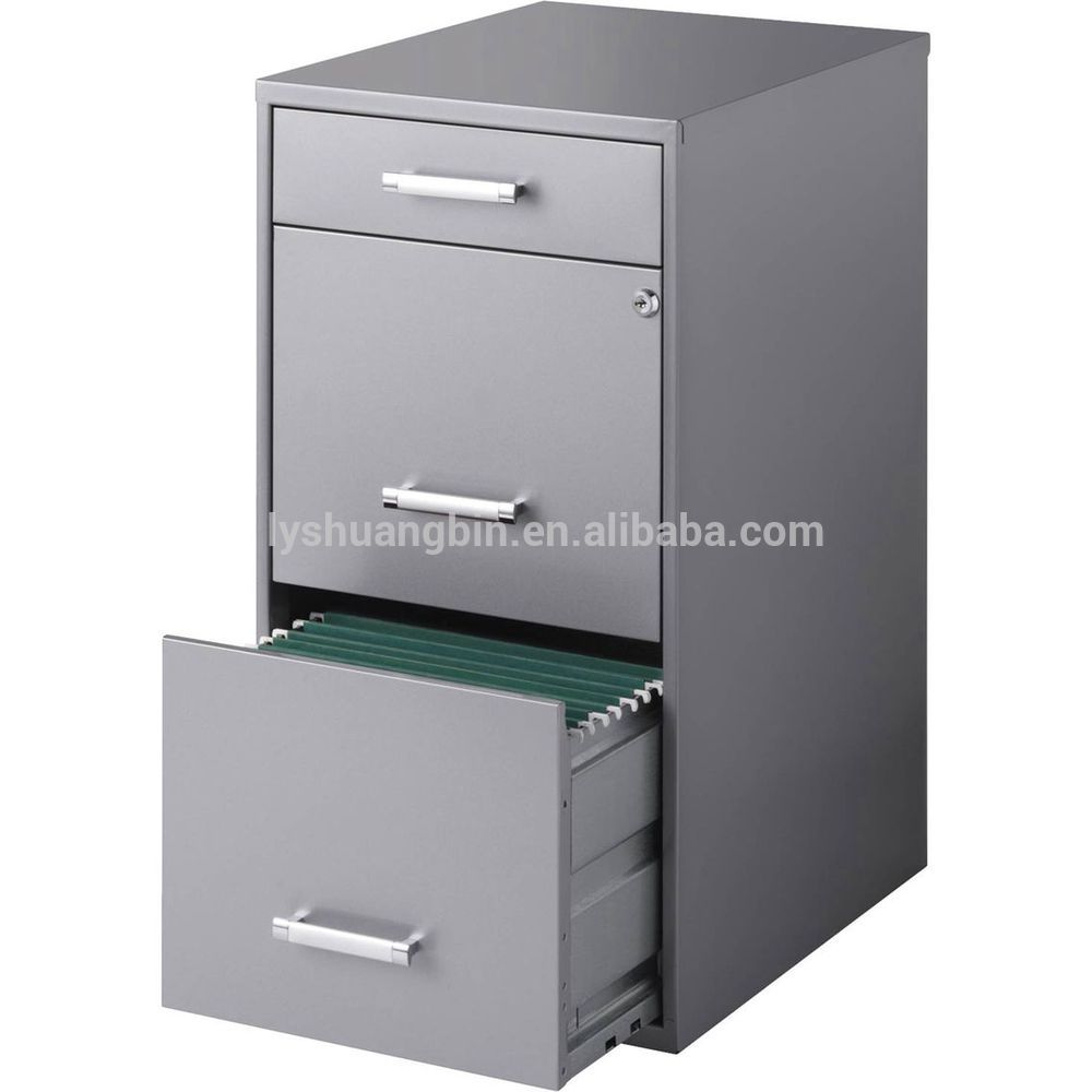 No Screw Knock Down Design 3 Drawer File Cabinetlockable Small File for measurements 1000 X 1000