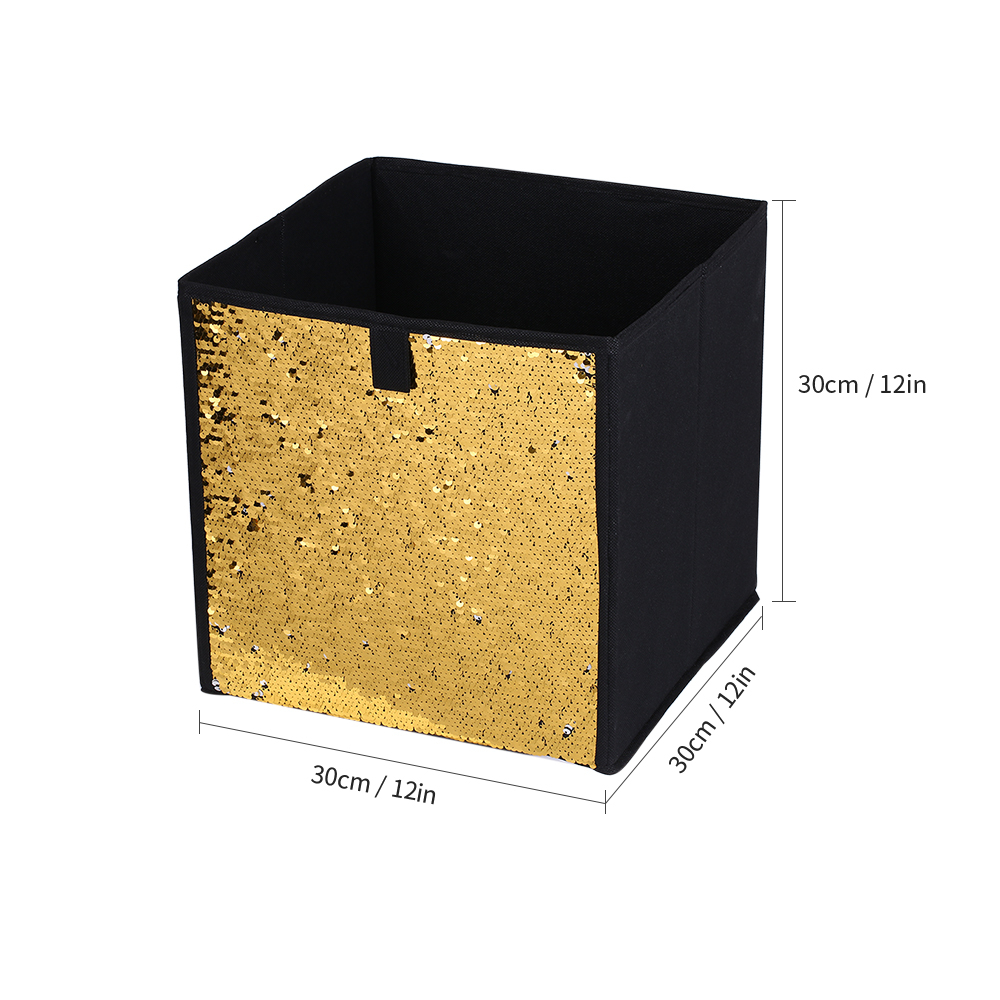 Non Woven Folding Large Cube Storage Bin Diy Sequin Storage Box with dimensions 1000 X 1000