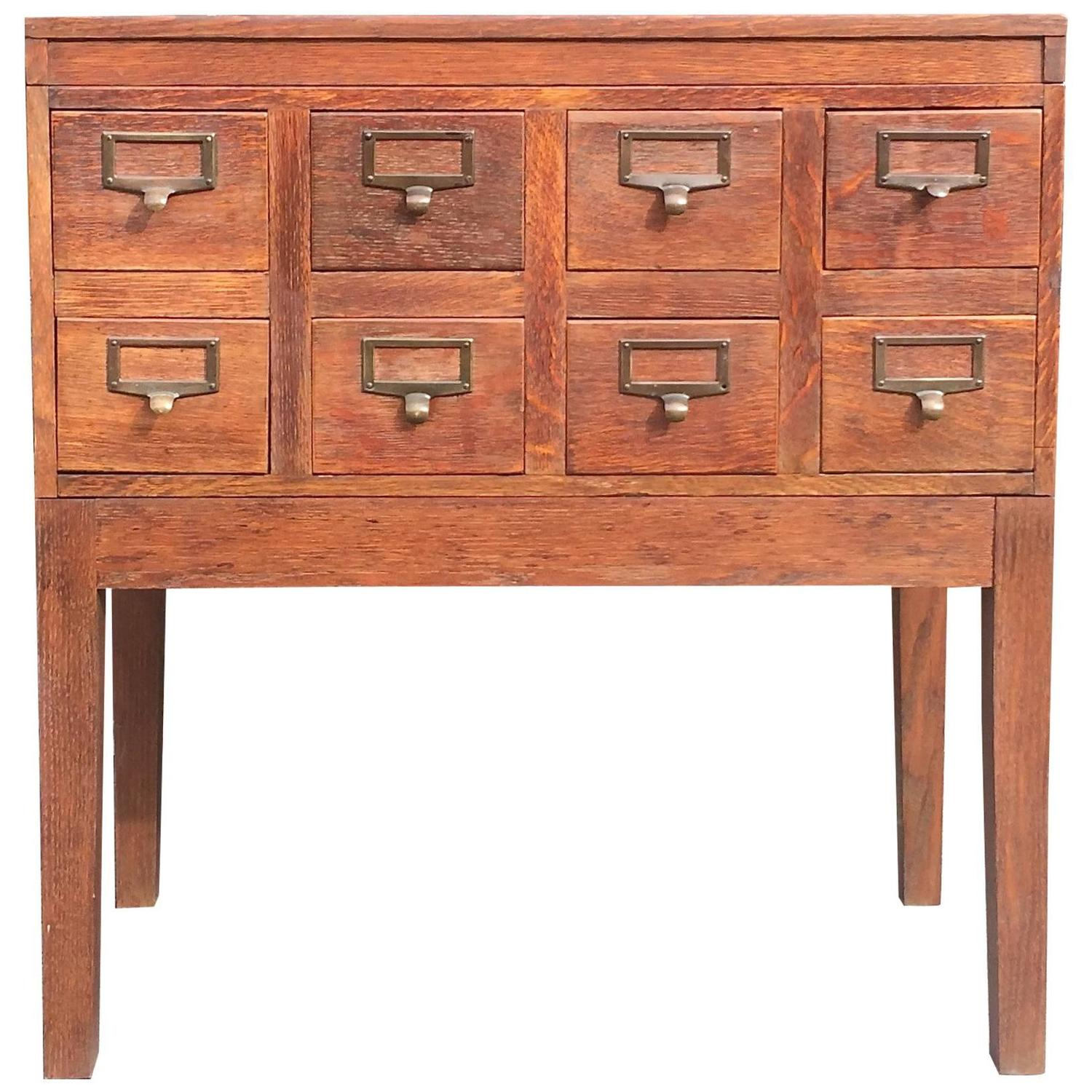 Oak Library Card Catalog File Cabinet At 1stdibs in dimensions 1500 X 1500