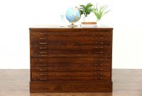 Oak Midcentury Stacking 1960 Vintage Map Chest Drawing Or Document intended for measurements 2700 X 1797