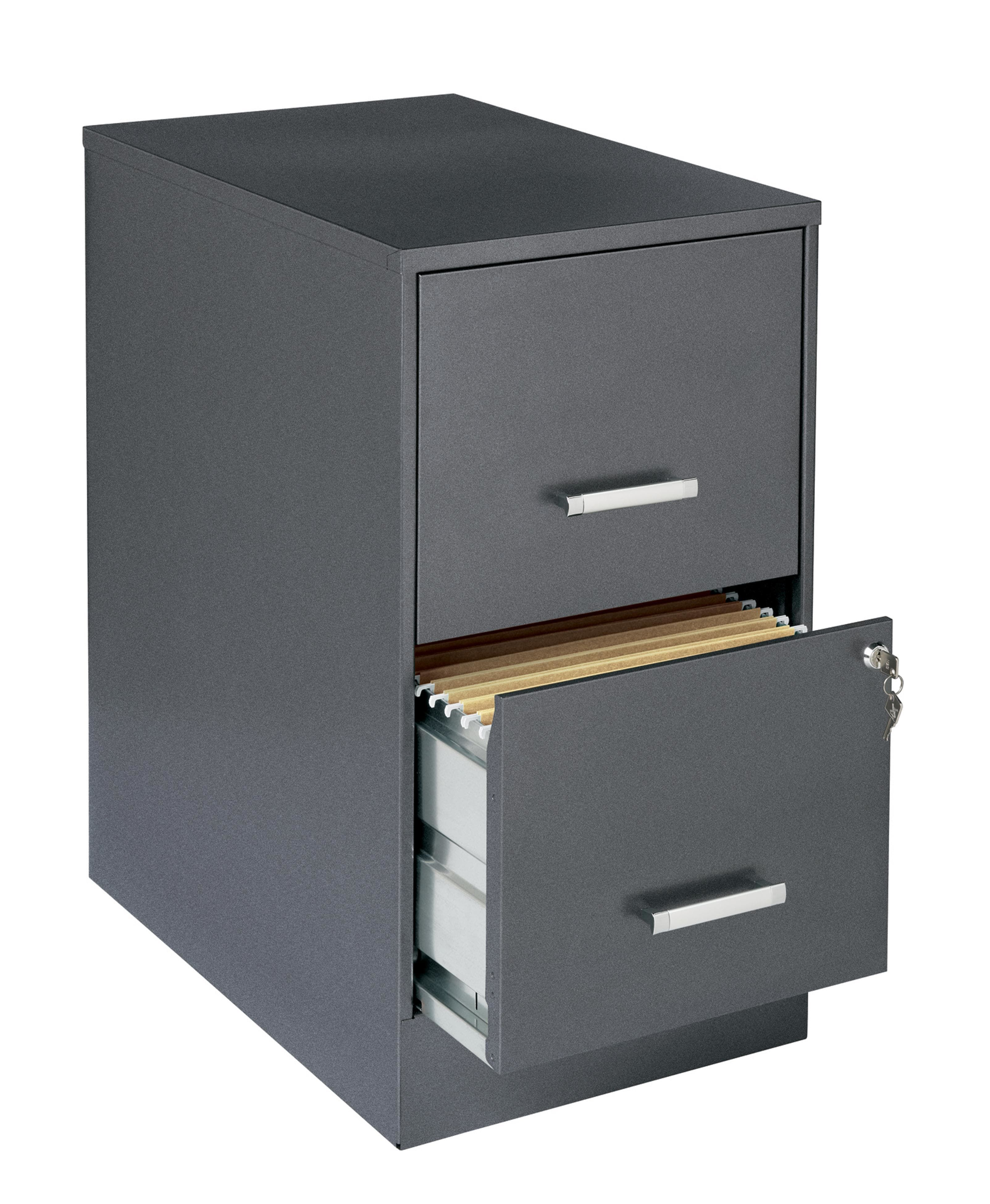 Office Designs Metallic Charcoal Colored 2 Drawer Steel File Cabinet for dimensions 3206 X 3900