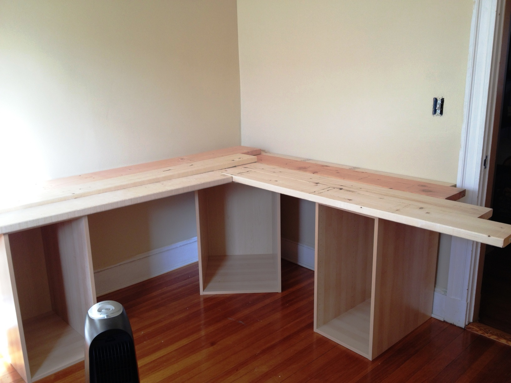 Office Desk With File Cabinet Wood Corner Computer Desk Diy Corner regarding dimensions 1632 X 1224