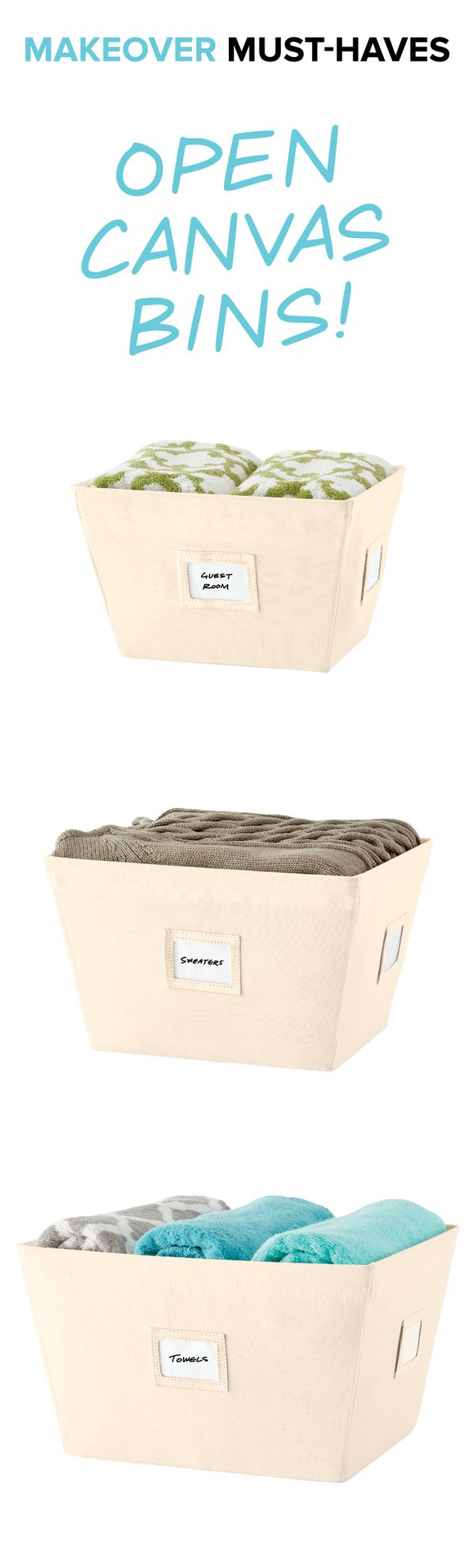 Open Canvas Storage Bins With Labels with sizing 600 X 1982