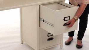Organize Files And Folders With This Stylish File Cabinet Desk for proportions 1280 X 720