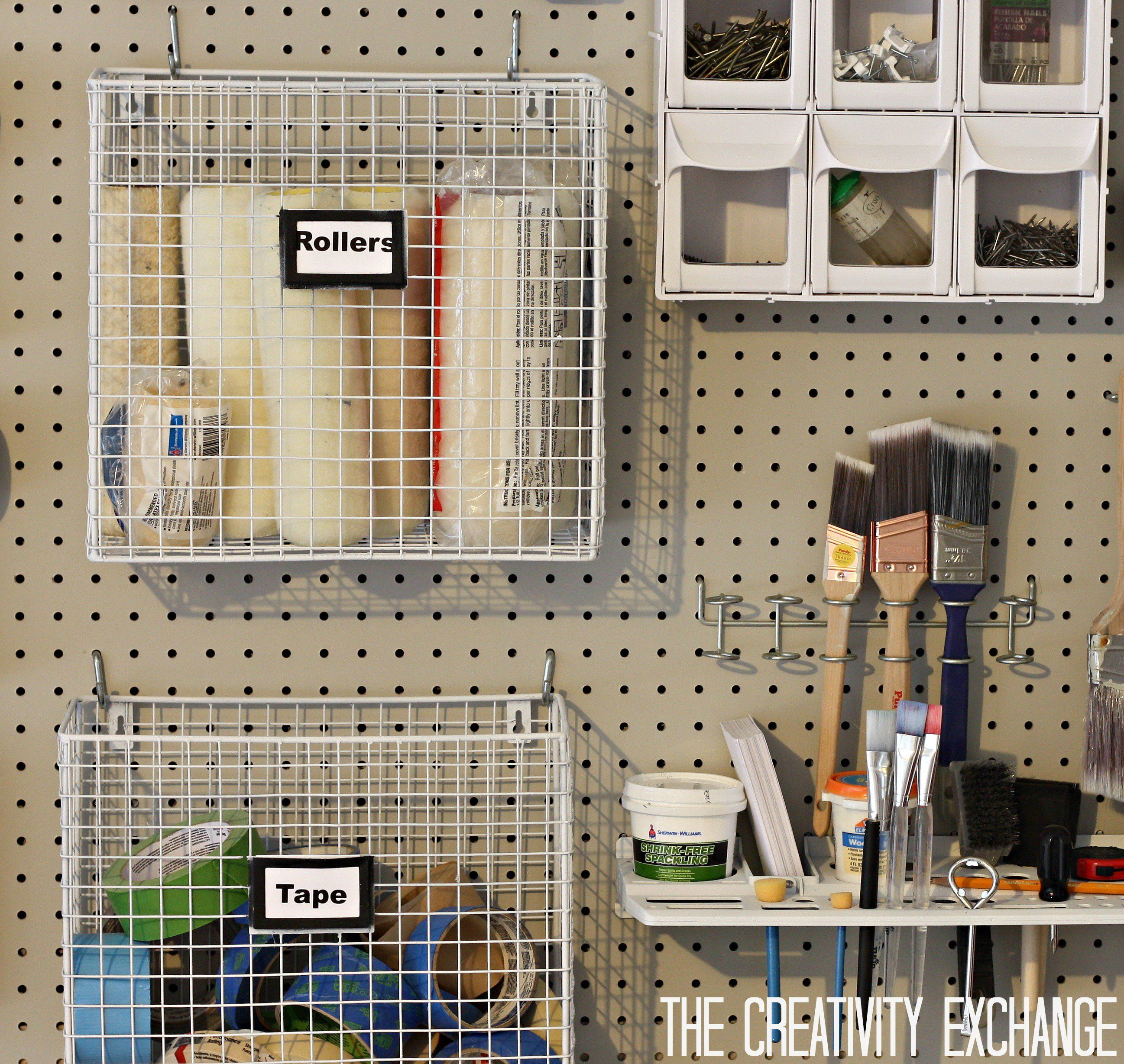 Organizing The Garage With Diy Pegboard Storage Wall 001 in dimensions 2595 X 2458
